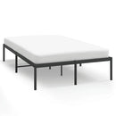 vidaXL fekete fém ágykeret 135 x 190 cm