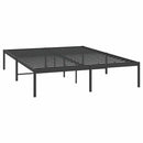 vidaXL fekete fém ágykeret 140 x 190 cm