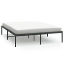 vidaXL fekete fém ágykeret 150 x 200 cm
