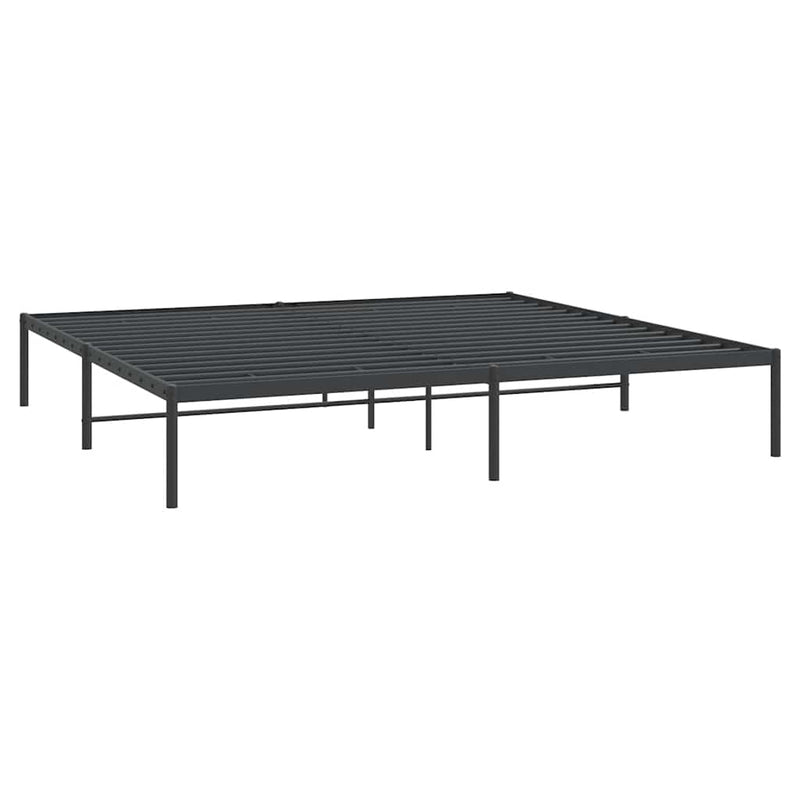 vidaXL fekete fém ágykeret 183 x 213 cm