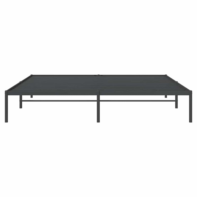 vidaXL fekete fém ágykeret 183 x 213 cm