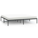 vidaXL fekete fém ágykeret 200 x 200 cm