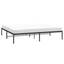 vidaXL fekete fém ágykeret 200 x 200 cm