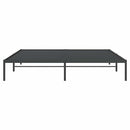 vidaXL fekete fém ágykeret 200 x 200 cm