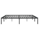 vidaXL fekete fém ágykeret 200 x 200 cm