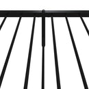 vidaXL fekete fém ágykeret fej- és lábtámlával 107 x 203 cm