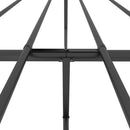 vidaXL fekete fém ágykeret fej- és lábtámlával 140 x 190 cm