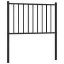 vidaXL fekete fém csere fejtámla 75 cm