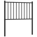 vidaXL fekete fém csere fejtámla 75 cm