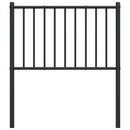 vidaXL fekete fém csere fejtámla 75 cm