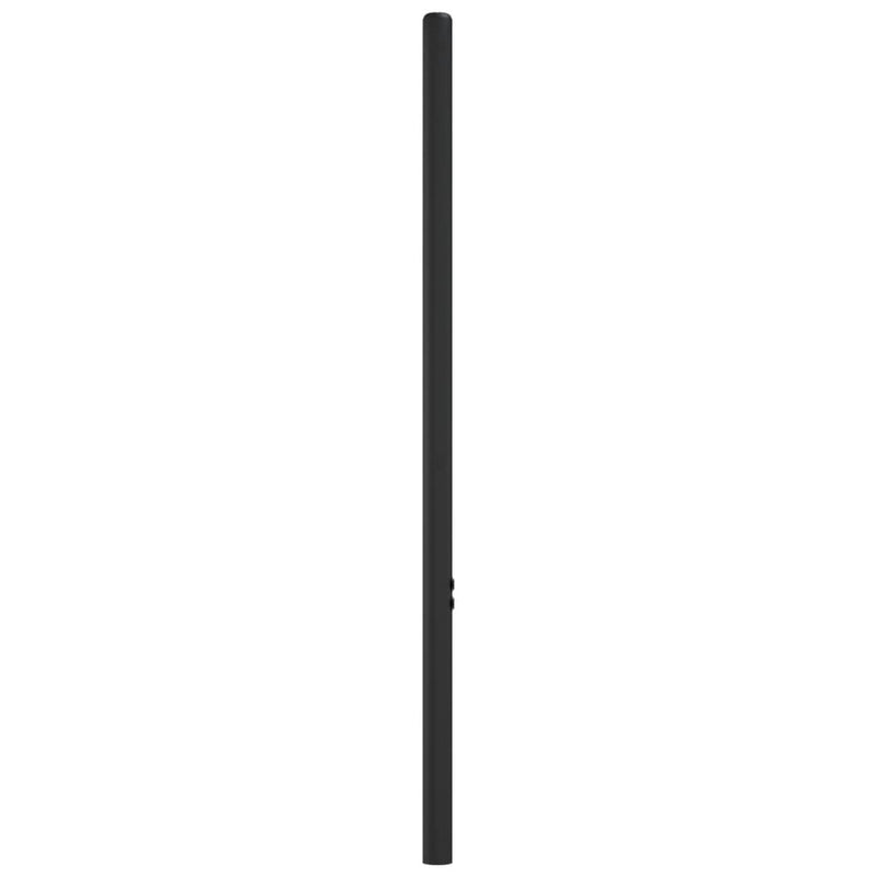 vidaXL fekete fém fejtámla 80 cm