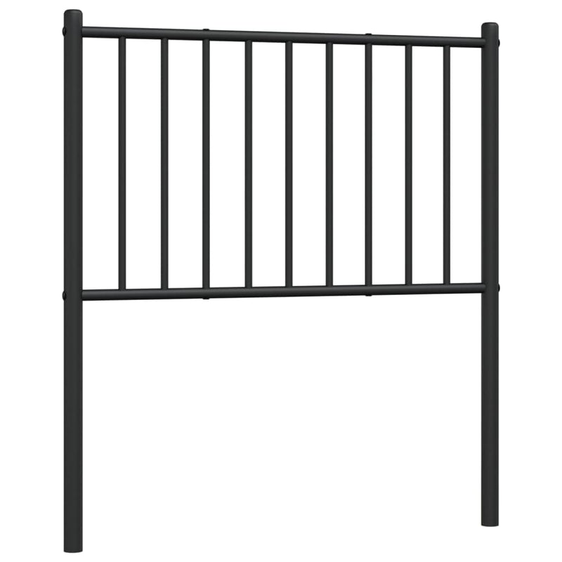 vidaXL fekete fém fejtámla 80 cm