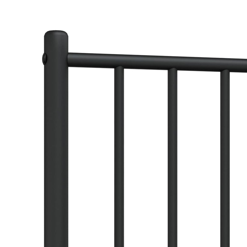 vidaXL fekete fém fejtámla 80 cm