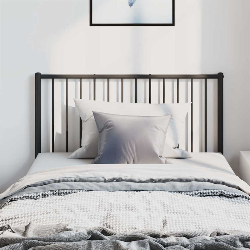 vidaXL fekete fém fejtámla 100 cm