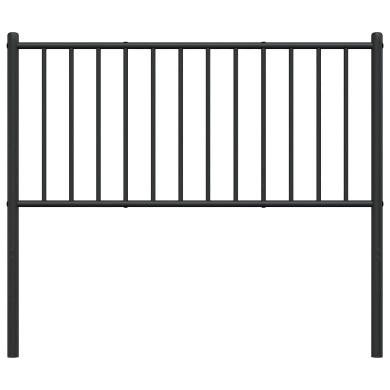 vidaXL fekete fém fejtámla 100 cm