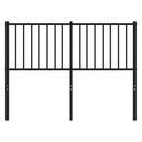 vidaXL fekete fém csere fejtámla 120 cm
