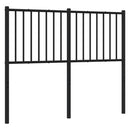 vidaXL fekete fém csere fejtámla 120 cm