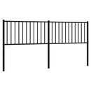 vidaXL fekete fém csere fejtámla 180 cm