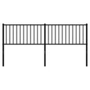 vidaXL fekete fém csere fejtámla 180 cm