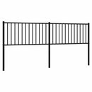 vidaXL fekete fém csere fejtámla 193 cm