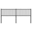 vidaXL fekete fém csere fejtámla 193 cm