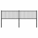 vidaXL fekete fém csere fejtámla 200 cm