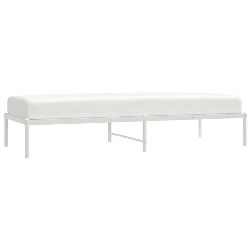 vidaXL fehér fém ágykeret 80x200 cm