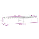 vidaXL fehér fém ágykeret 80x200 cm
