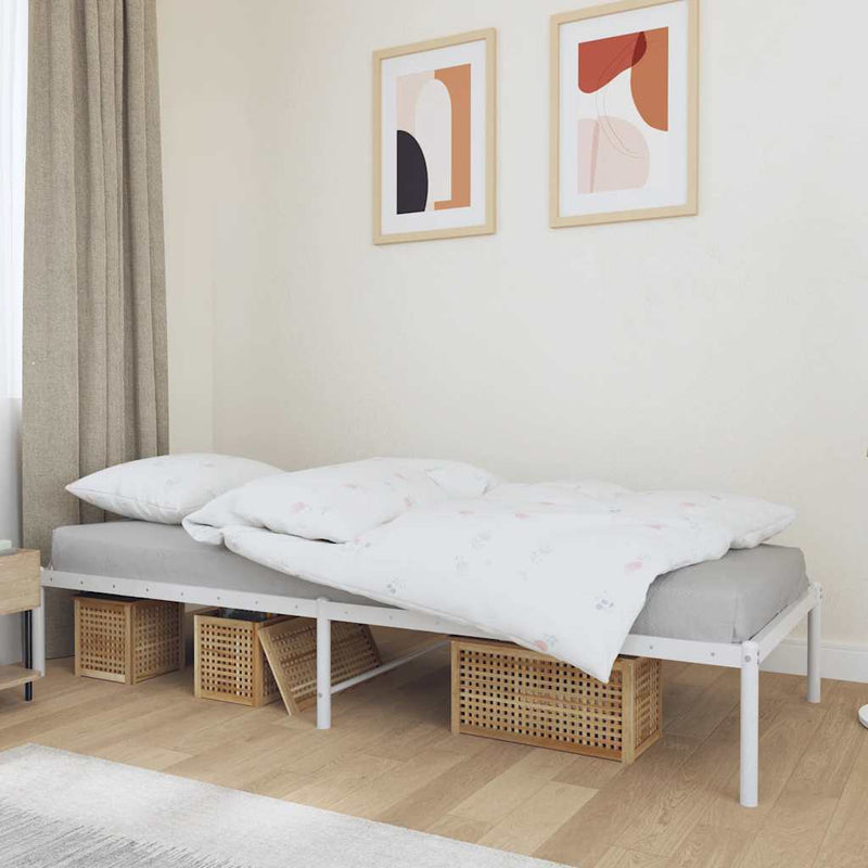 vidaXL fehér fém ágykeret 80x200 cm