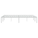 vidaXL fehér fém ágykeret 120 x 190 cm