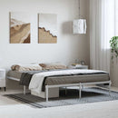 vidaXL fehér fém ágykeret 150 x 200 cm