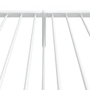 vidaXL fehér fém ágykeret fej- és lábtámlával 107 x 203 cm