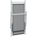 vidaXL 2 db szürke alumínium és textilén összecsukható strandszék