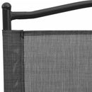 vidaXL 2 db melange szürke acél és textilén összecsukható kerti szék