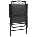 vidaXL 2 db melange szürke acél és textilén összecsukható kerti szék