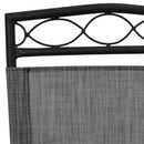 vidaXL 2 db melange szürke acél és textilén összecsukható kerti szék