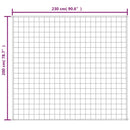 vidaXL kék szövet súlyozott takaró 200 x 230 cm 13 kg