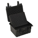 vidaXL fekete PP hordozható repülős tok 27x25x18 cm