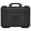 vidaXL fekete PP hordozható repülős tok 47 x 36 x 18 cm