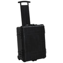 vidaXL fekete PP kerekes repülős tok 58 x 45 x 27 cm