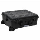 vidaXL fekete PP kerekes repülős tok 63 x 50 x 23 cm