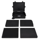 vidaXL fekete PP kerekes repülős tok 63 x 50 x 23 cm