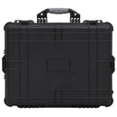 vidaXL fekete PP kerekes repülős tok 63 x 50 x 23 cm