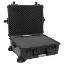 vidaXL fekete PP kerekes repülős tok 63 x 50 x 23 cm
