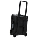 vidaXL fekete PP kerekes repülős tok 63 x 50 x 23 cm