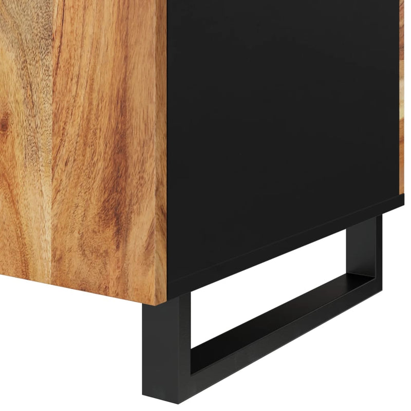 vidaXL tömör akácfa és szerelt fa dohányzóasztal 100 x 54 x 40 cm