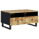 vidaXL tömör mangófa és szerelt fa dohányzóasztal 80 x 54 x 40 cm