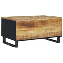 vidaXL tömör mangófa és szerelt fa dohányzóasztal 80 x 54 x 40 cm