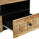 vidaXL tömör mangófa és szerelt fa dohányzóasztal 80 x 54 x 40 cm