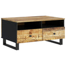 vidaXL tömör mangófa és szerelt fa dohányzóasztal 80 x 54 x 40 cm